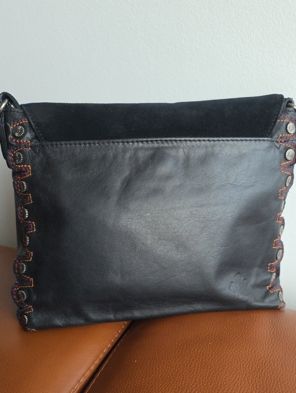 PATRICIA NASH Luca Suede Colorblock Crossbody Shoulder Bag - Picture 8 of 14